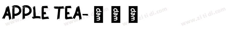 APPLE TEA字体转换